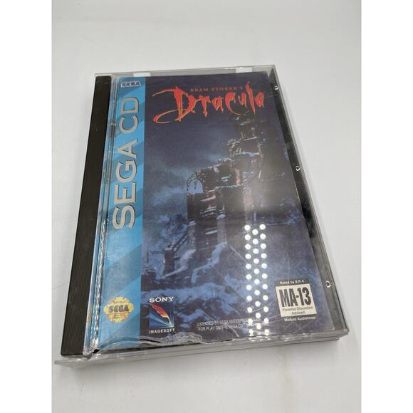 Bram Stoker's Dracula (Sega CD 1993) Complete CIB W/ Manual Good Disc - Picture 11 of 11
